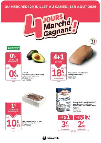 Catalogue Promocash - 29/07/2026 - 01/08/2026.