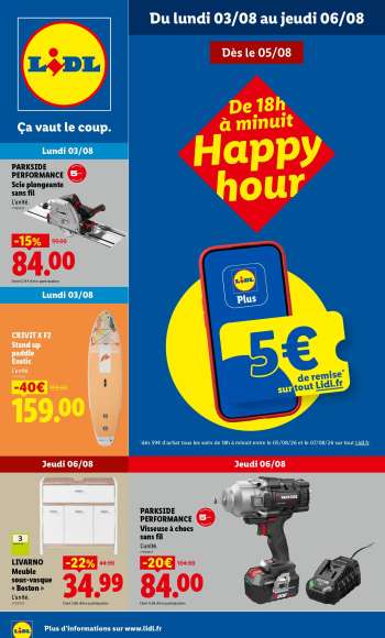 Catalogue Lidl - 03/08/2026 - 06/08/2026.