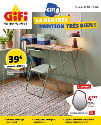 Catalogue GiFi - 04/08/2026 - 17/08/2026.