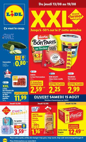 Catalogue Lidl - 13/08/2026 - 19/08/2026.