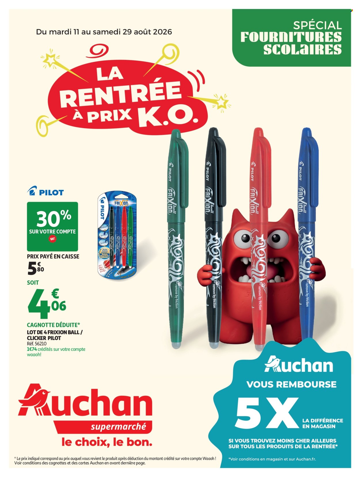 Catalogue Auchan - 11/08/2026 - 29/08/2026. Page 1