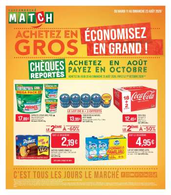 Catalogue Supermarché Match - 11/08/2026 - 23/08/2026.