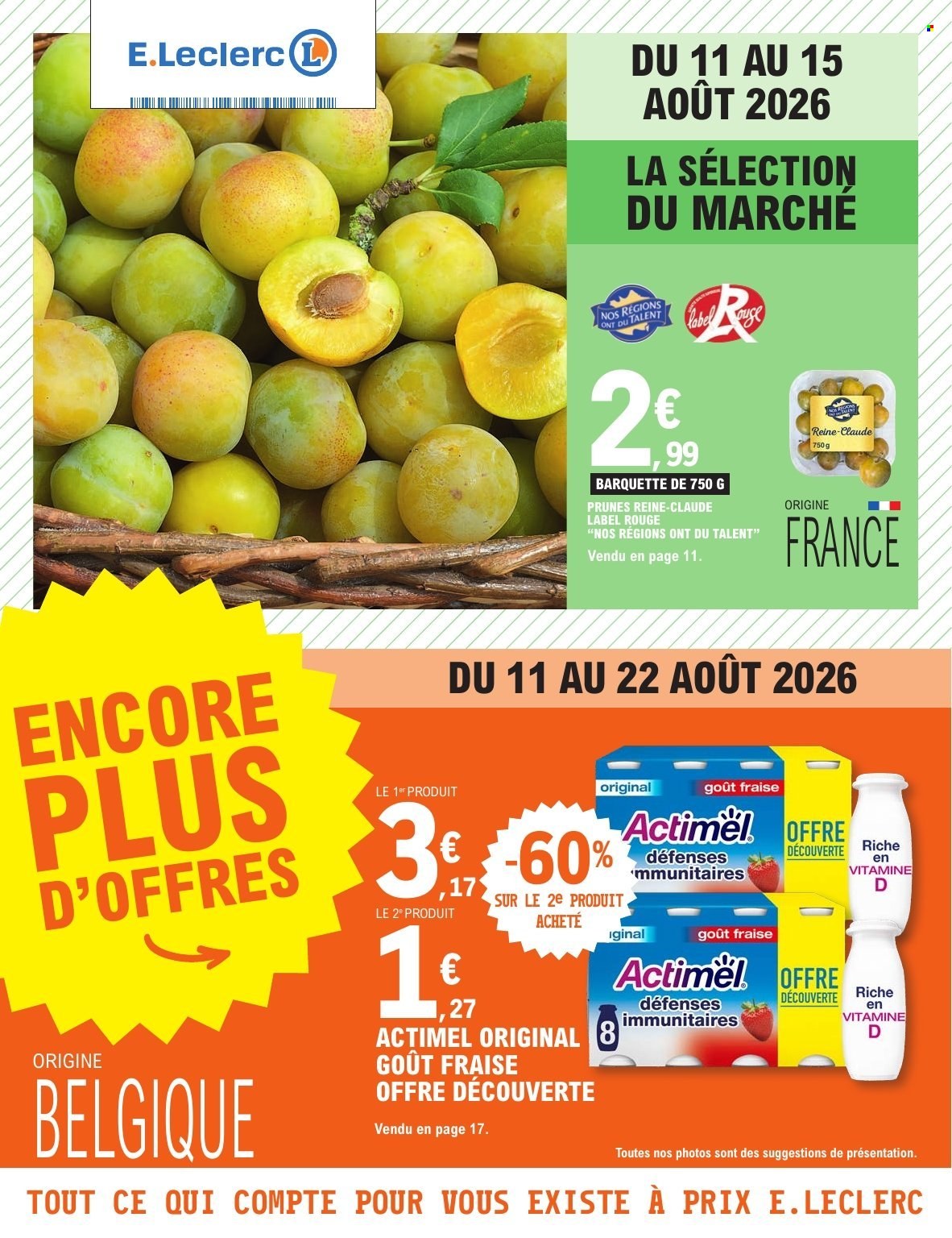 Catalogue E.Leclerc - 11/08/2026 - 22/08/2026. Page 1