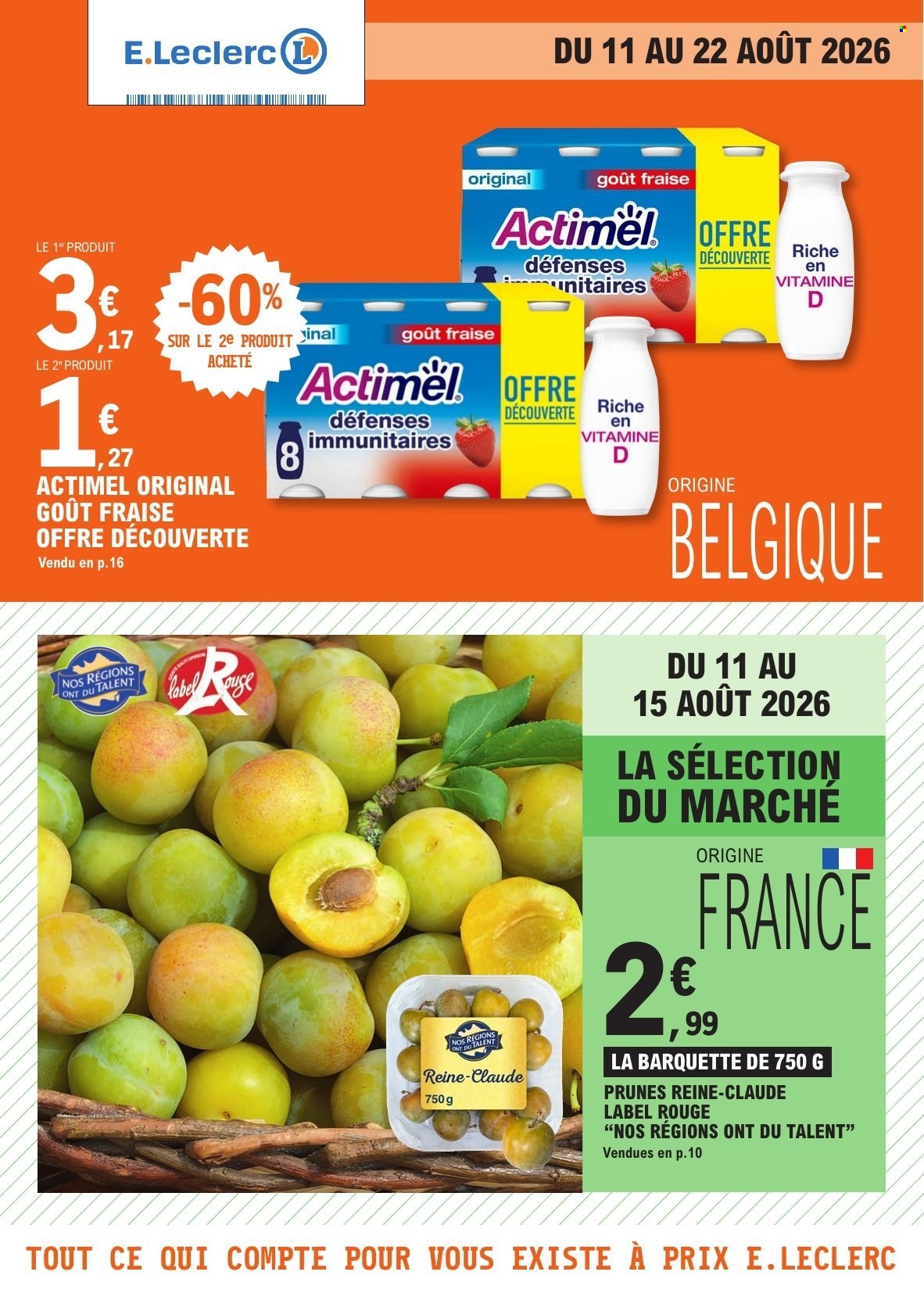 Catalogue E.Leclerc - 11/08/2026 - 22/08/2026. Page 1