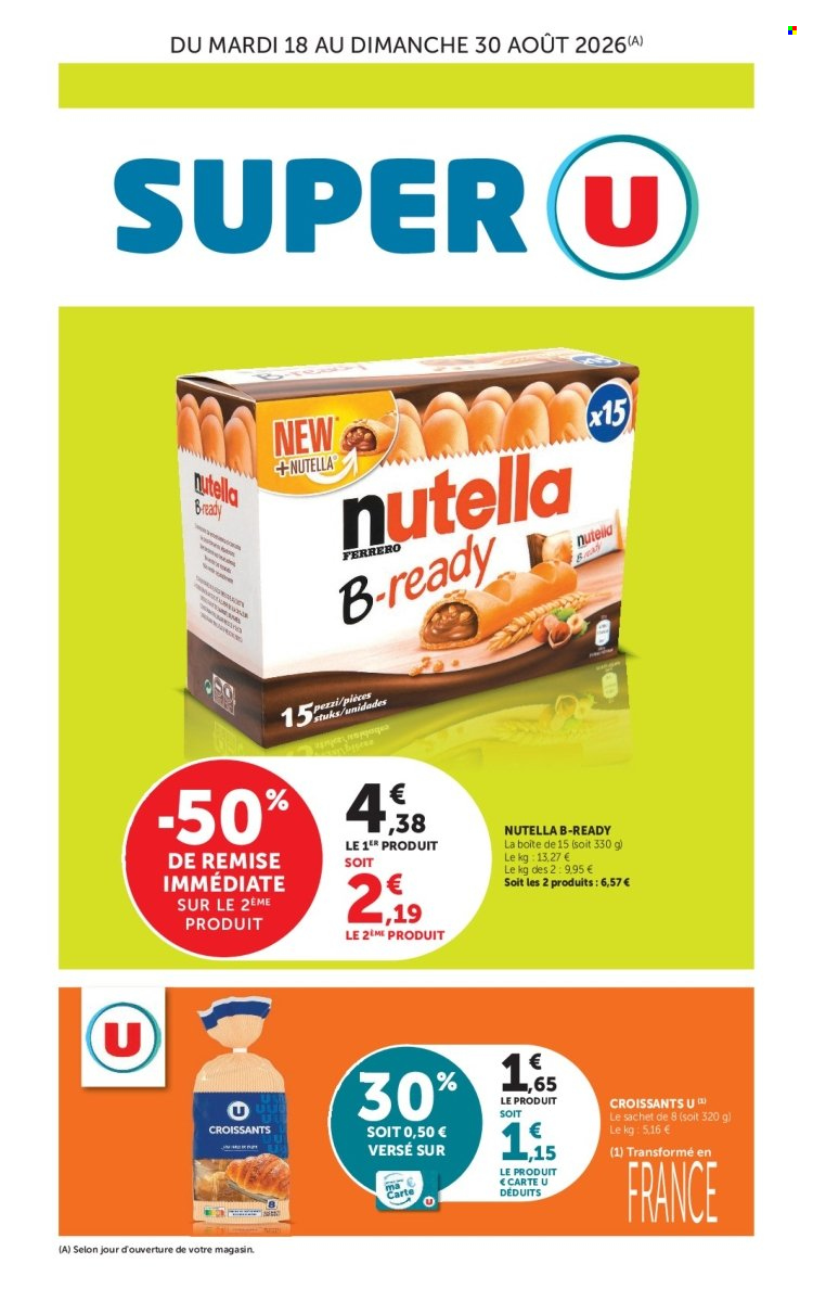 Catalogue SUPER U - 18/08/2026 - 30/08/2026. Page 1