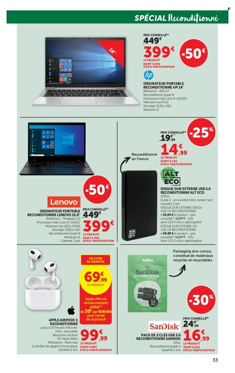 Catalogue SUPER U - 18/08/2026 - 06/09/2026. Page 33