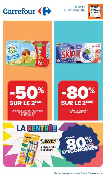 Catalogue Carrefour Hypermarchés - 17/08/2026 - 31/08/2026.