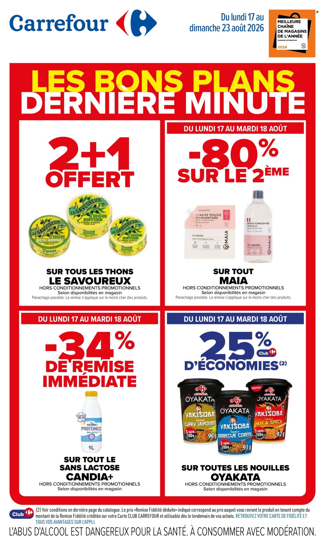 Catalogue Carrefour Hypermarchés - 17/08/2026 - 23/08/2026. Page 1