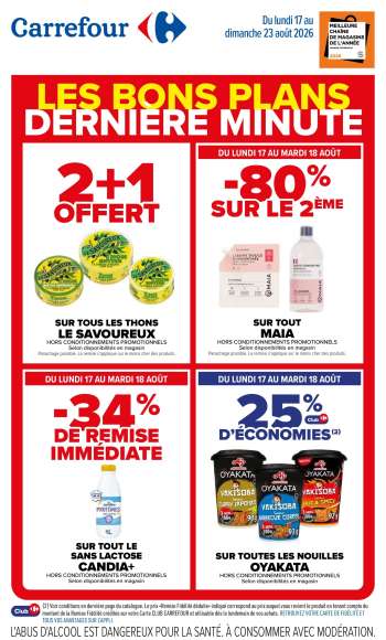 Catalogue Carrefour Hypermarchés - 17/08/2026 - 23/08/2026.