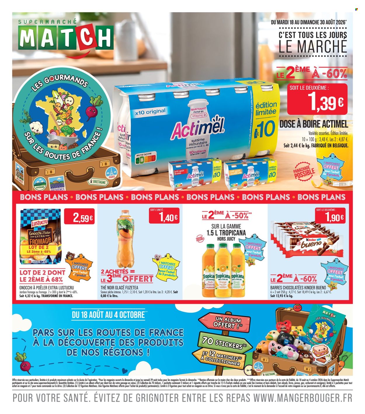 Catalogue Supermarché Match - 18/08/2026 - 30/08/2026. Page 1