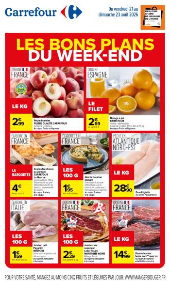 Catalogue Carrefour Hypermarchés - 21/08/2026 - 23/08/2026.