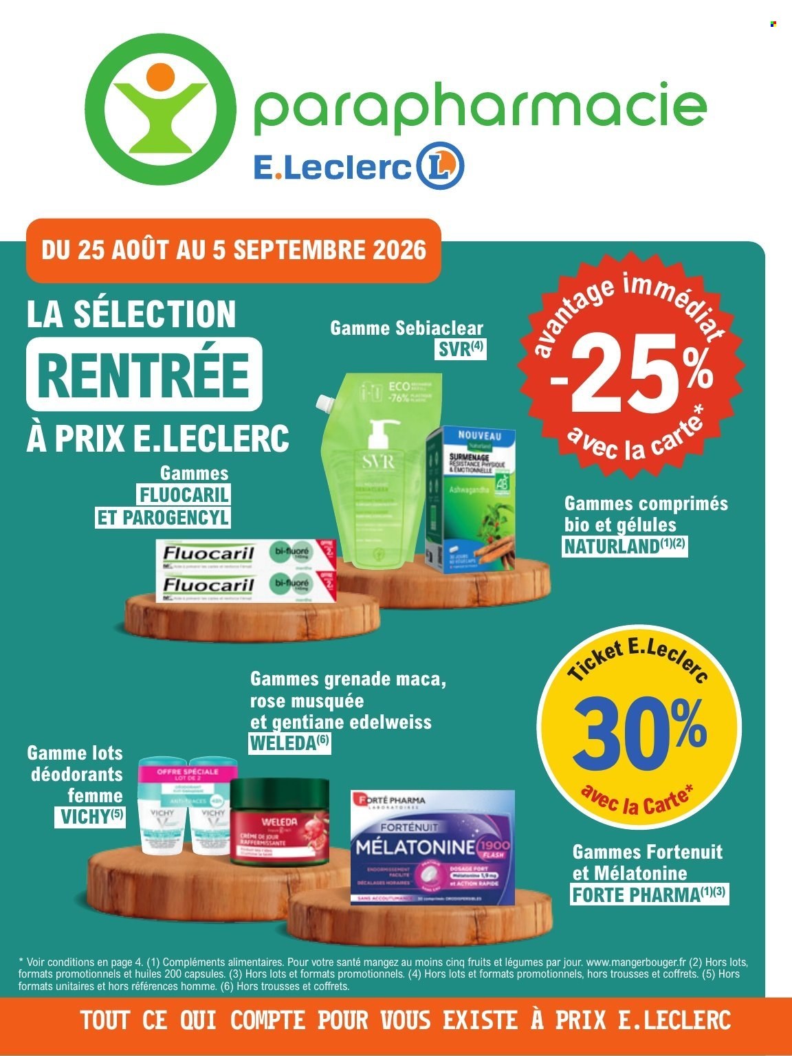 Catalogue E.Leclerc - 25/08/2026 - 05/09/2026. Page 1
