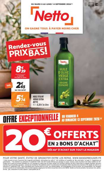 Catalogue Netto - 08/09/2026 - 14/09/2026.