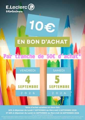 Catalogue E.Leclerc - 04/09/2026 - 05/09/2026.