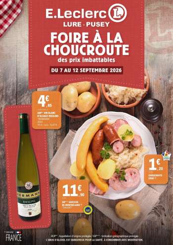Catalogue E.Leclerc - 07/09/2026 - 12/09/2026.