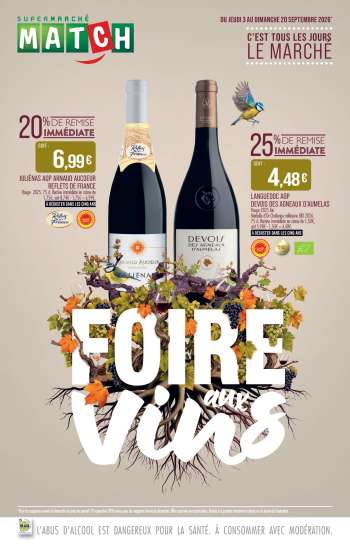 Catalogue Supermarché Match - 03/09/2026 - 20/09/2026.