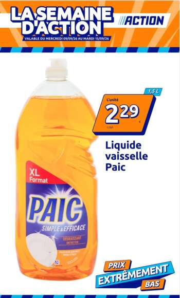 Catalogue Action - 09/09/2026 - 15/09/2026.