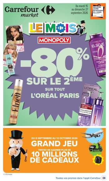 Catalogue Carrefour Market - 15/09/2026 - 27/09/2026.