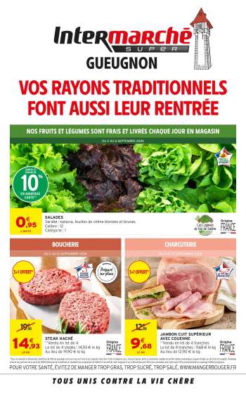 Catalogue Intermarché Super - 01/09/2026 - 12/09/2026.