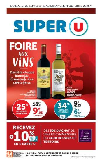 Catalogue SUPER U - 22/09/2026 - 04/10/2026.