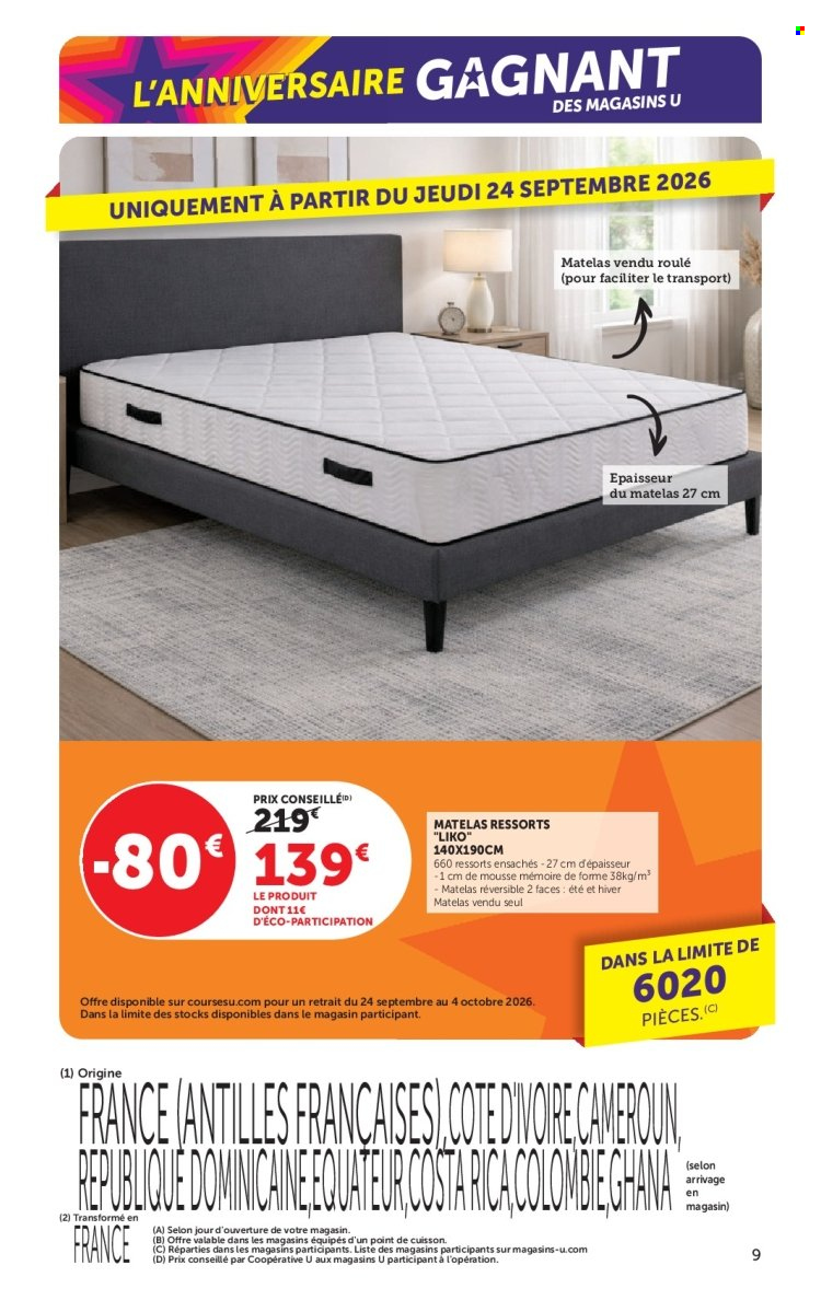 Catalogue SUPER U - 22/09/2026 - 04/10/2026. Page 9