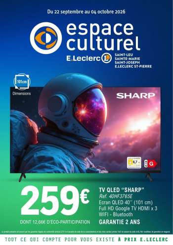 Catalogue E.Leclerc - 22/09/2026 - 04/10/2026.