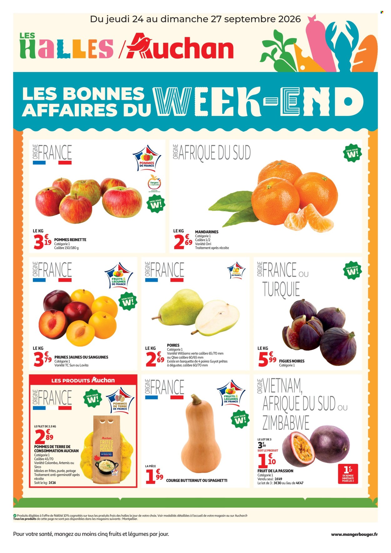 Catalogue Auchan - 24/09/2026 - 27/09/2026. Page 1