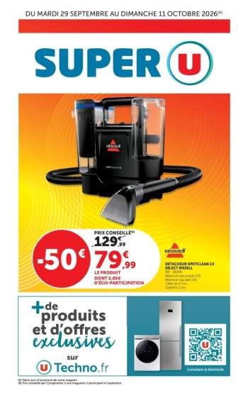 Catalogue SUPER U - 29/09/2026 - 11/10/2026.