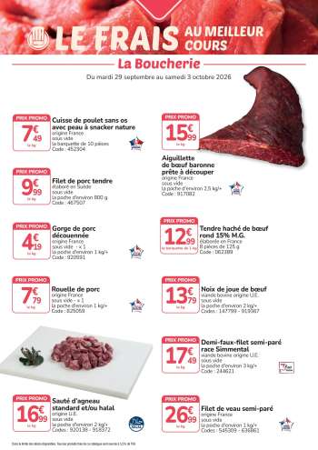 Catalogue Promocash - 29/09/2026 - 03/10/2026.