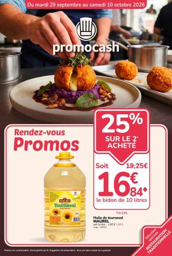 Catalogue Promocash - 29/09/2026 - 10/10/2026.