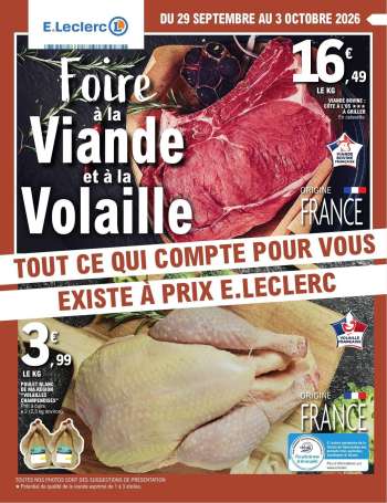 Catalogue E.Leclerc - 29/09/2026 - 03/10/2026.