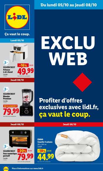 Catalogue Lidl - 05/10/2026 - 08/10/2026.