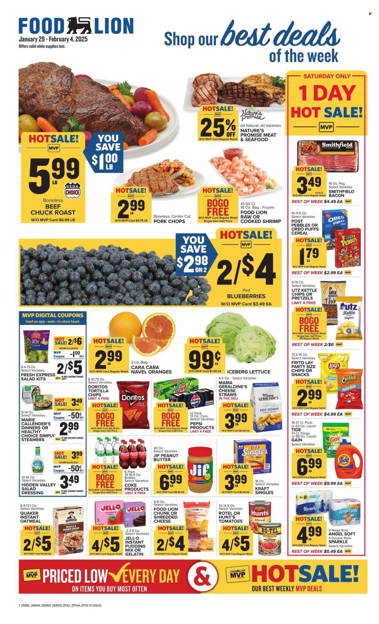 Food Lion ad - 01/29/2025 - 02/04/2025. Page 1