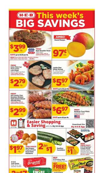 H-E-B Flyer - 01/29/2025 - 02/04/2025.
