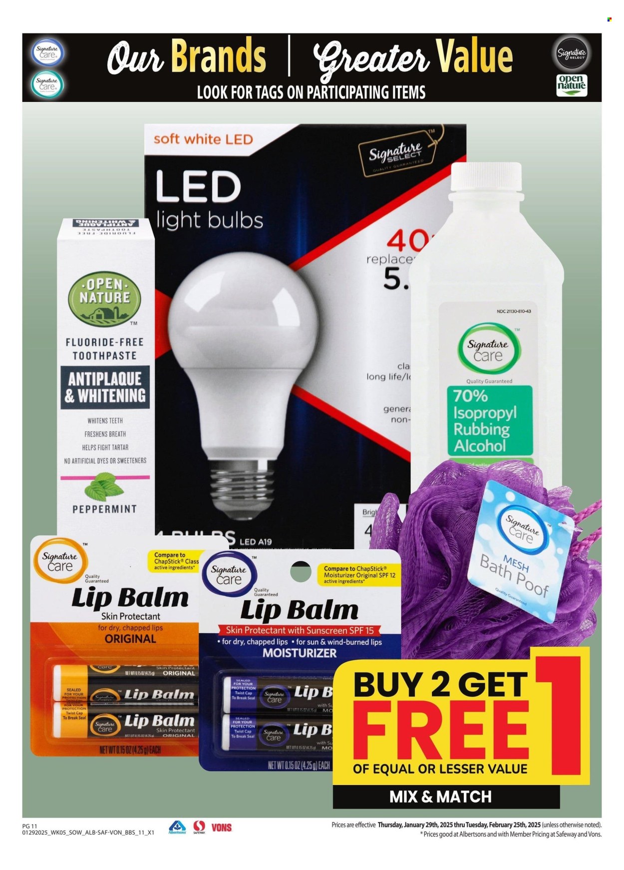 Albertsons ad - 01/29/2025 - 02/25/2025. Page 11