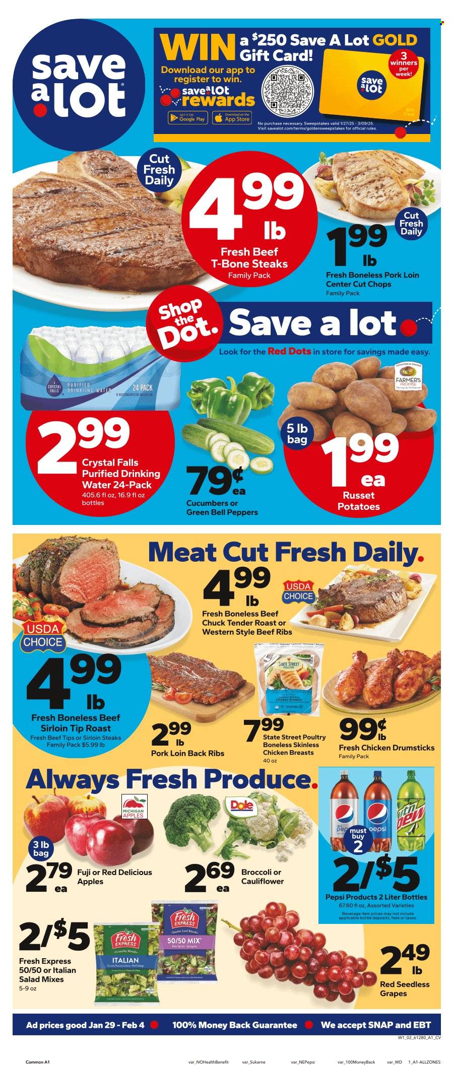 Save a Lot ad - 01/29/2025 - 02/04/2025. Page 1