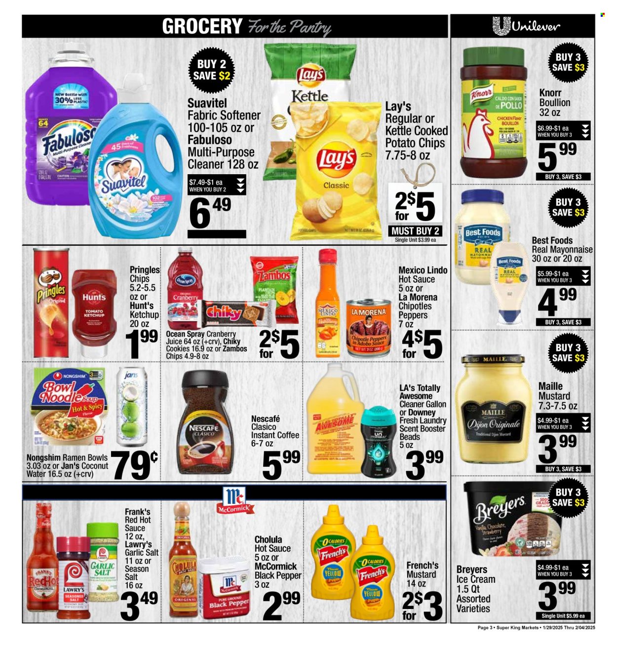 Super King Markets ad - 01/29/2025 - 02/04/2025. Page 3