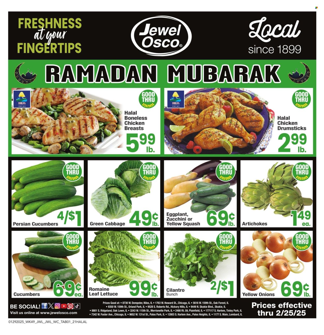 Jewel Osco ad - 01/29/2025 - 02/25/2025. Page 1
