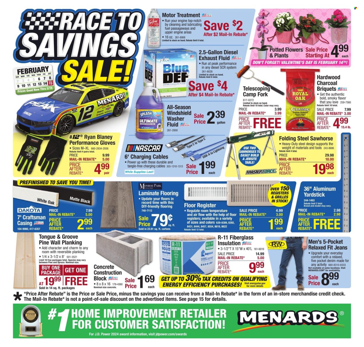 Menards ad - 02/06/2025 - 02/15/2025. Page 1