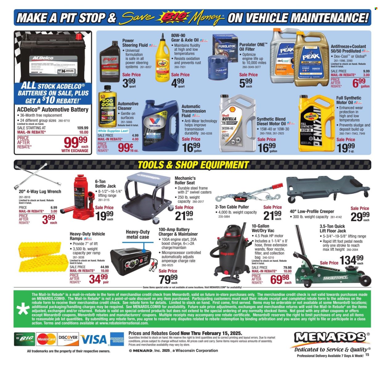 Menards ad - 02/06/2025 - 02/15/2025. Page 25
