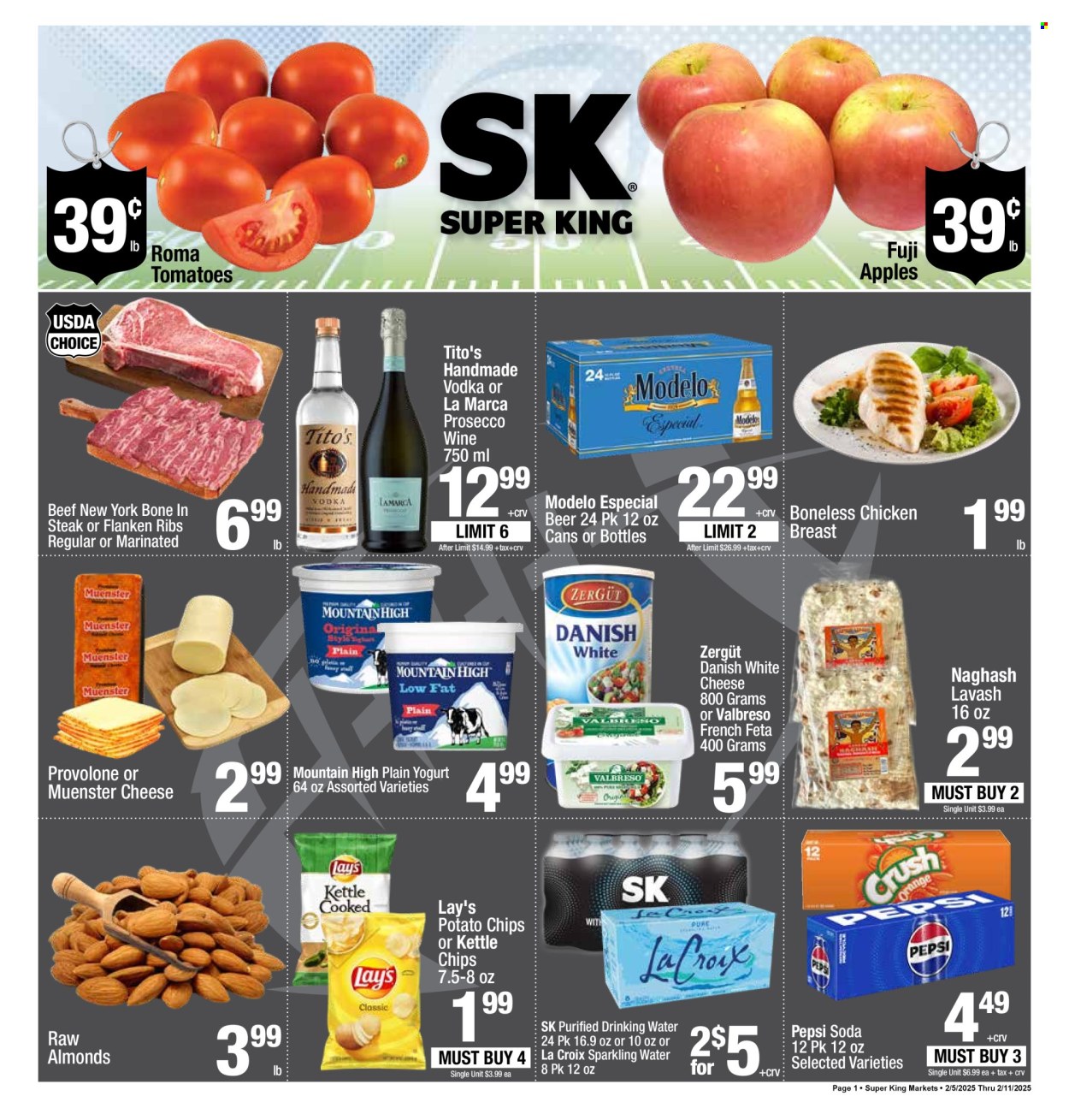 Super King Markets ad - 02/05/2025 - 02/11/2025. Page 1