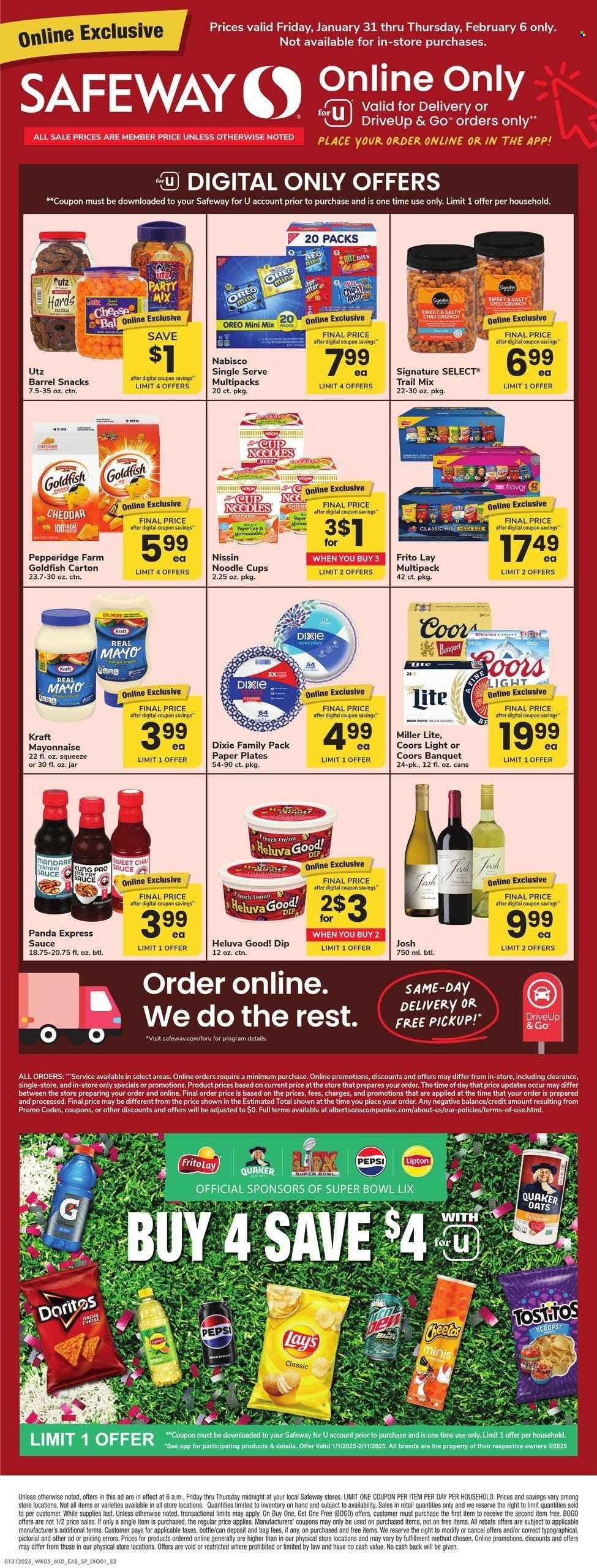 Safeway ad - 01/31/2025 - 02/06/2025. Page 1