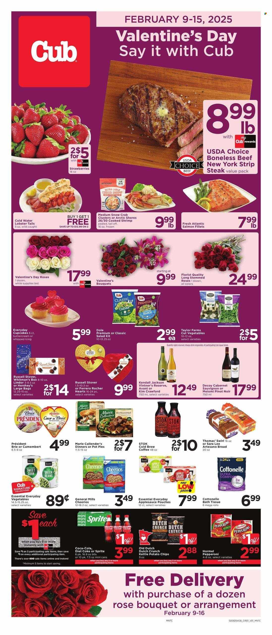 Cub Foods ad - 02/09/2025 - 02/15/2025. Page 1