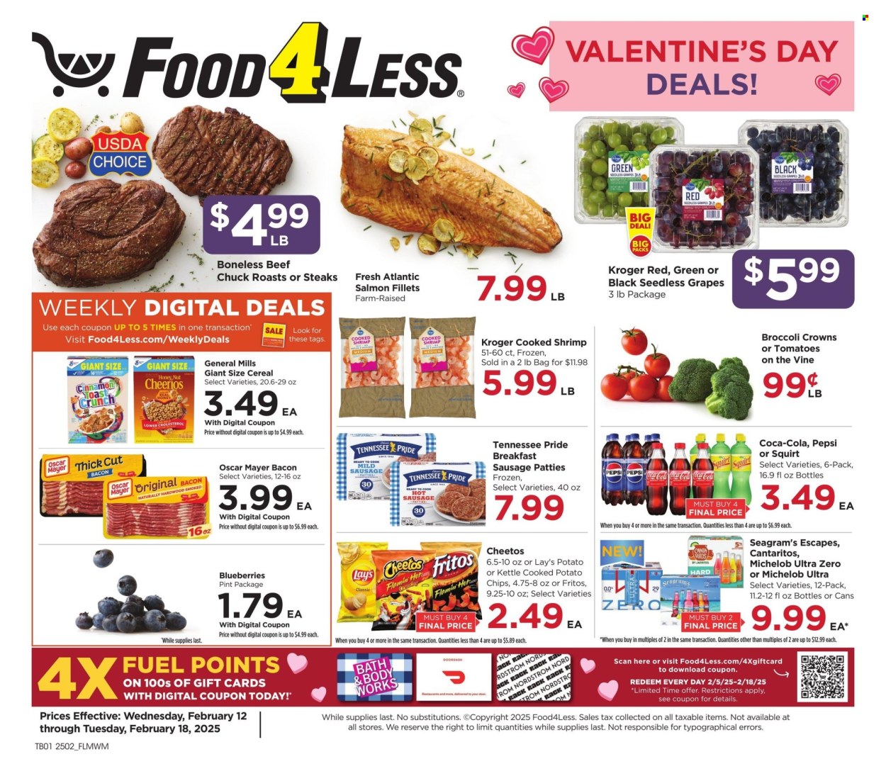 Food 4 Less ad - 02/12/2025 - 02/18/2025. Page 1