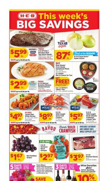H-E-B Flyer - 02/12/2025 - 02/18/2025.