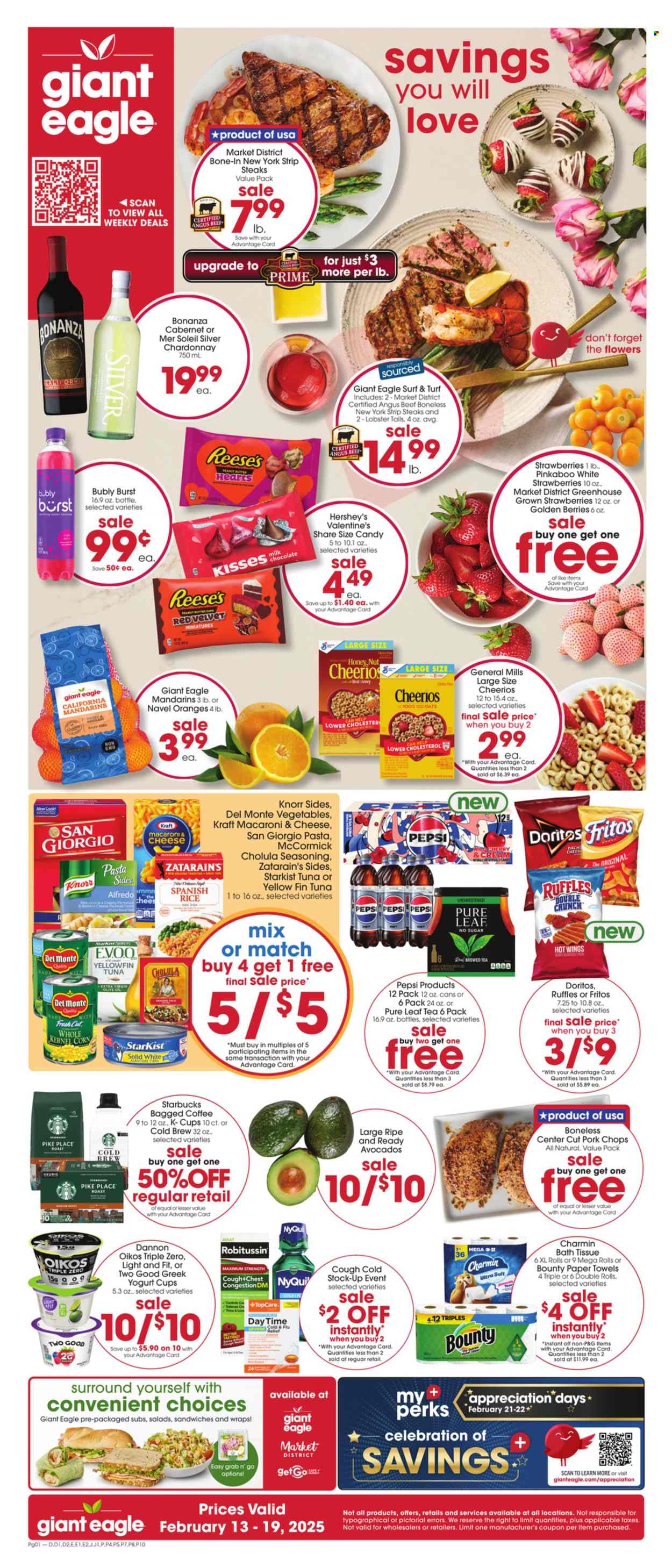 Giant Eagle ad - 02/13/2025 - 02/19/2025. Page 1