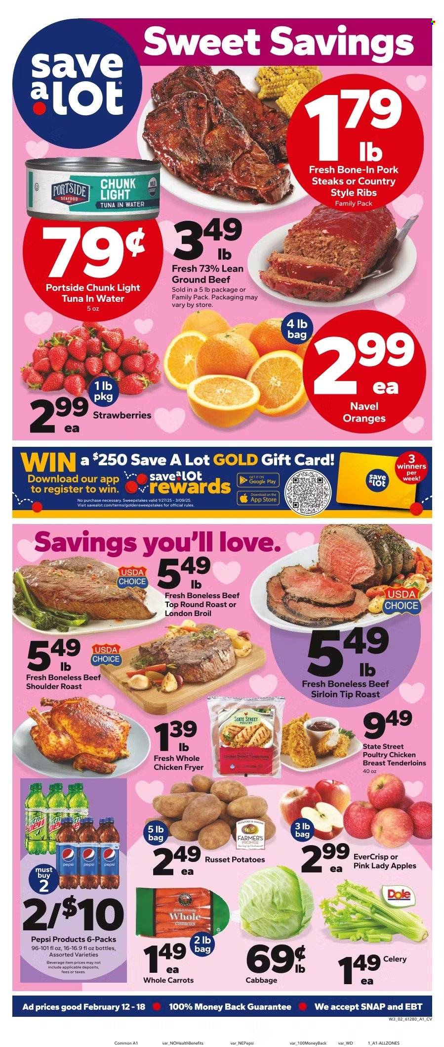Save a Lot ad - 02/12/2025 - 02/18/2025. Page 1