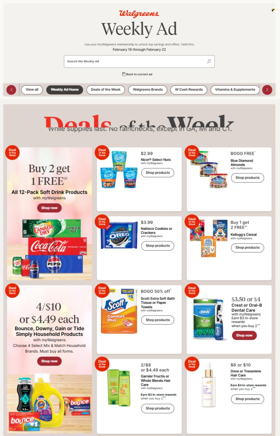 Walgreens ad - 02/16/2025 - 02/22/2025. Page 1