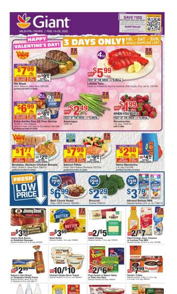Giant Food Flyer - 02/14/2025 - 02/20/2025.
