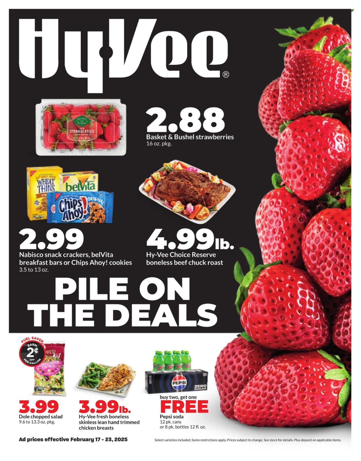 Hy-Vee ad - 02/17/2025 - 02/23/2025. Page 1